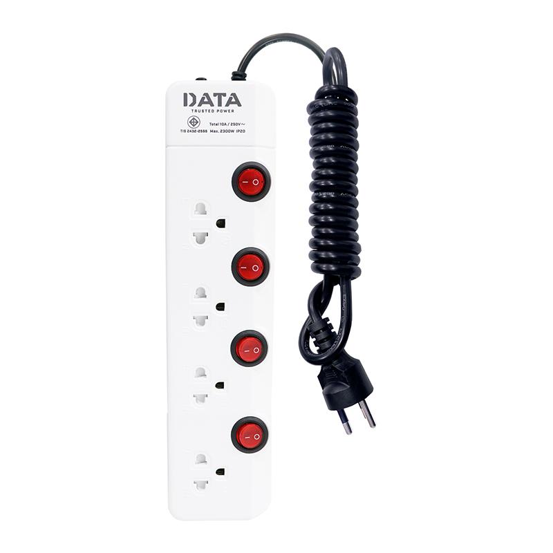 DATA Standard Plug 4 Socket 4 Switch 5 m Model Hm4496