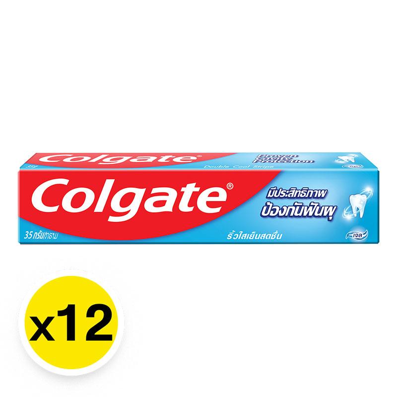 คอลเกต ยาสีฟัน ริ้วใส 35 ก. x 12