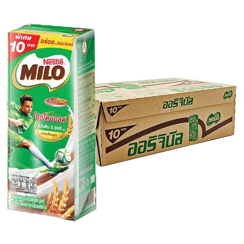 ไมโล นมยูเอชที รสช็อกโกแลตมอลต์ 165 มล. 48 กล่อง