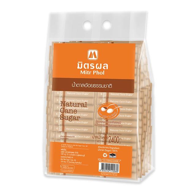 MITR PHOL Natural Cane Sugar 6 g 400 sachets Makro PRO