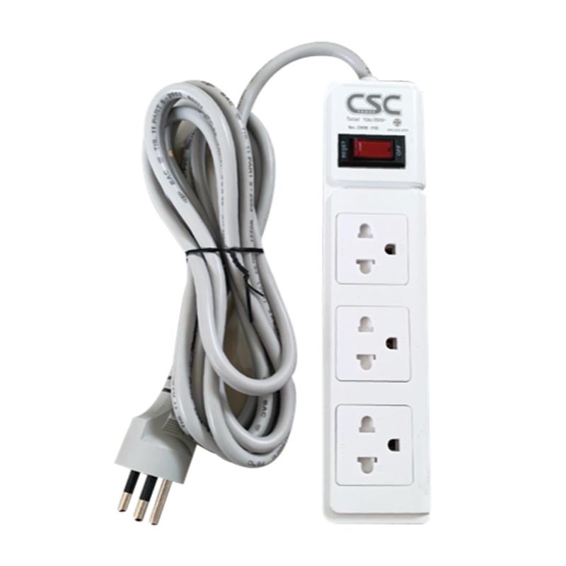 CSC Power 3 Socket 1 Switch 3 m Model As531