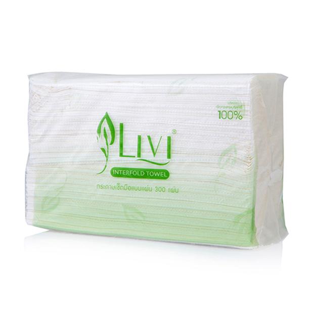 Livi Paper Towels, 1 layer, contains 300 sheets x 24 packs. Makro PRO