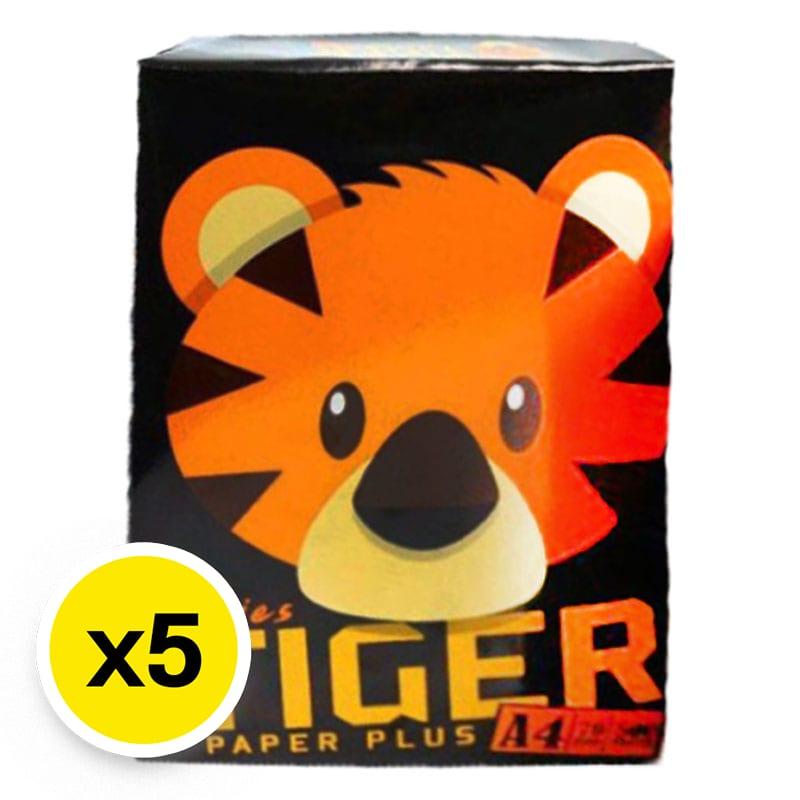 TIGER Copy Paper A4 70 gsm 500 sheets x 5 Makro PRO