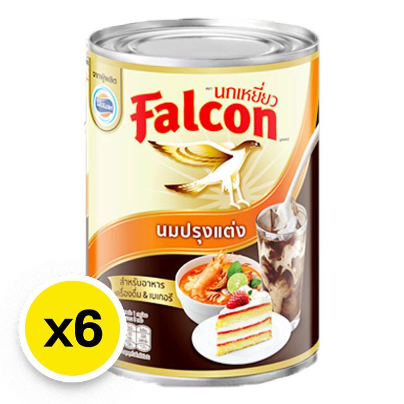 FALCON Evaporated Milk 375 g x 6