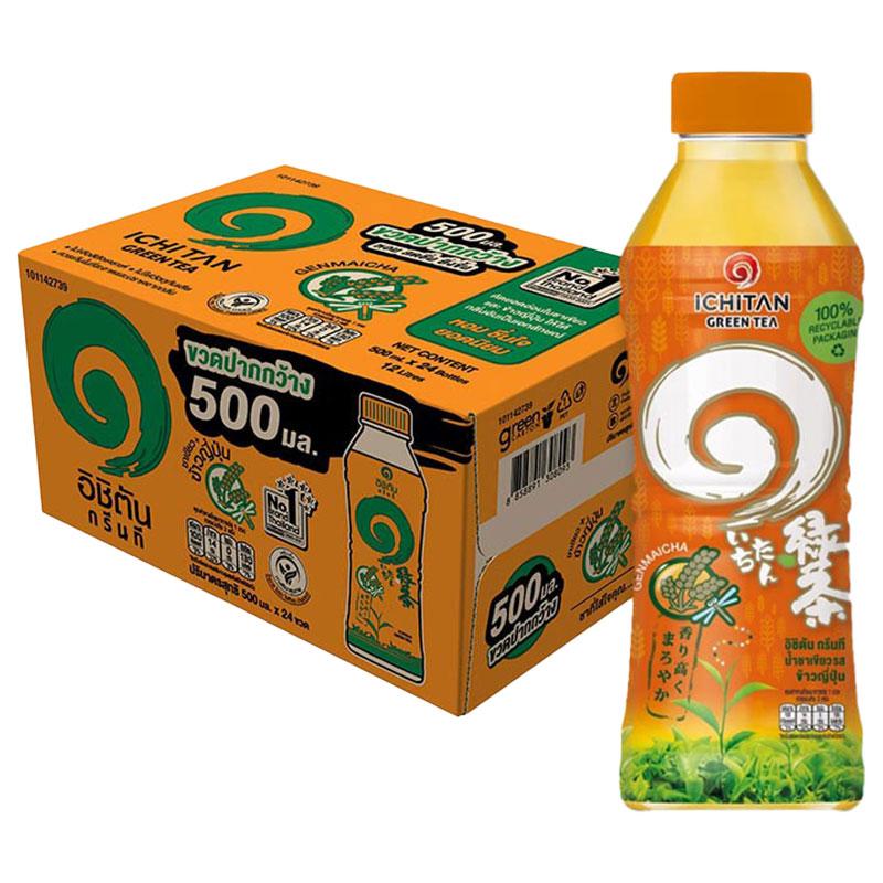 อิชิตัน ชาเขียวพร้อมดื่ม รสข้าวญี่ปุ่น 500 มล. x 24