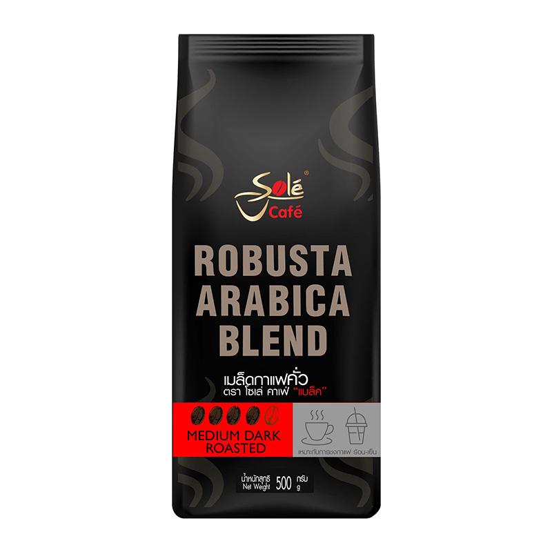 SOLE CAFE Café Black Roasted Coffee Bean 500 G