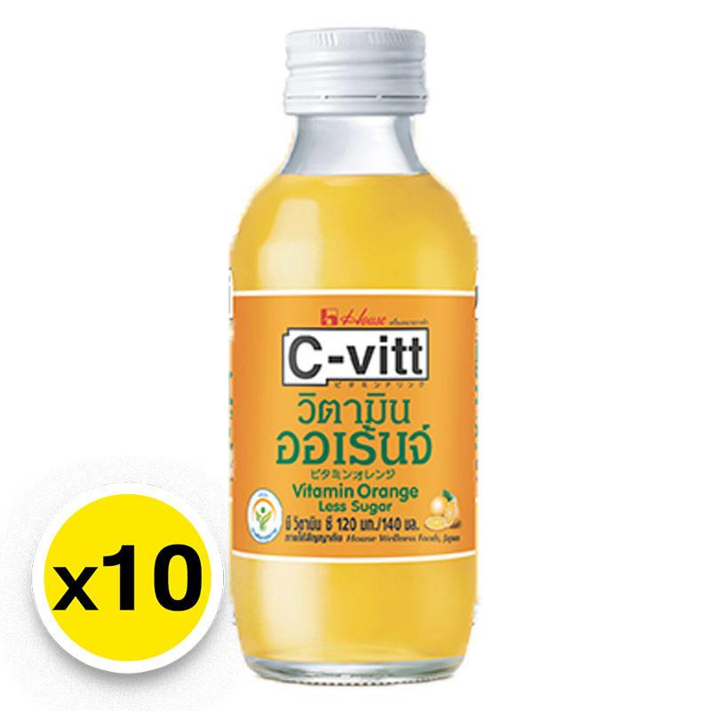 ซีวิท เครื่องดื่มวิตามินซี รสส้ม 140 มล. x 10