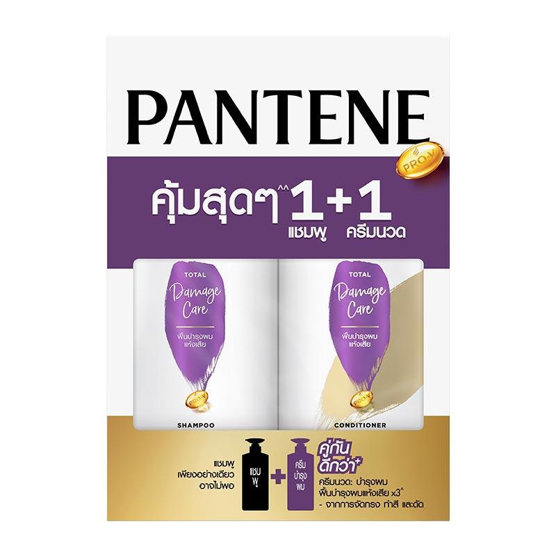 PANTENE Total Damage Care Shampoo And Conditioner 410 ml x 1 + 1
