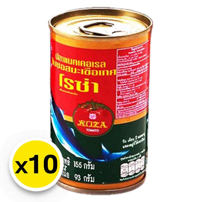 ROZA Canned Mackerel in Tomato Sauce 155 g x 10