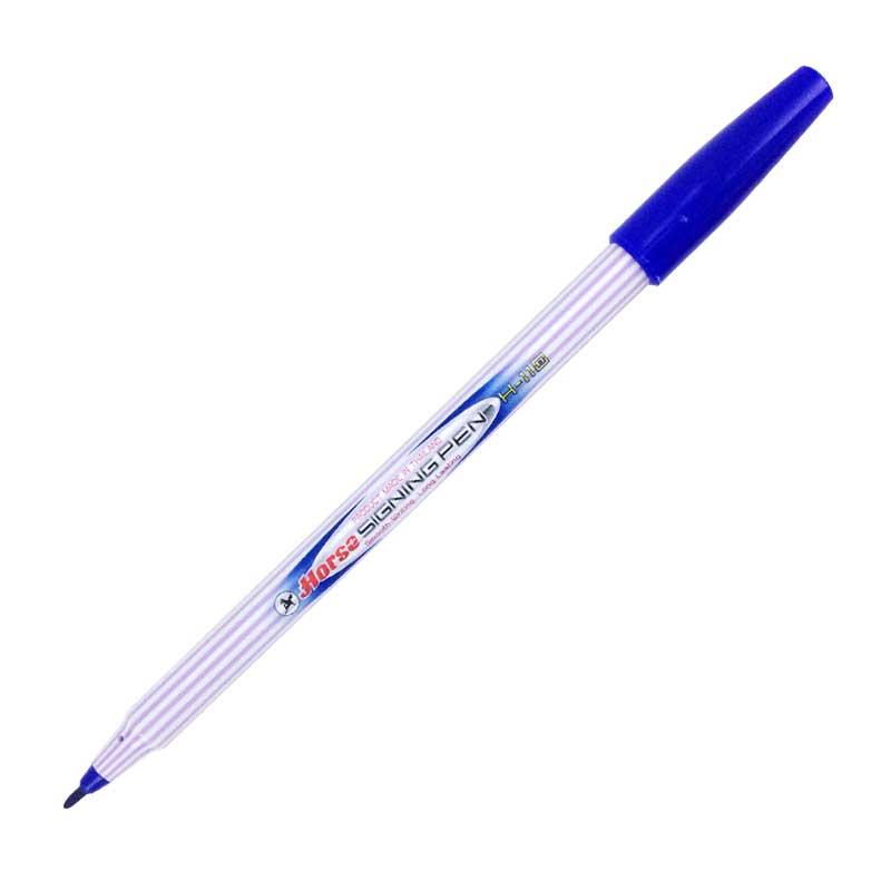 ตราม้า ปากกาเมจิก สีน้ําเงิน รุ่น H-110 แพ็ค 12 ด้าม