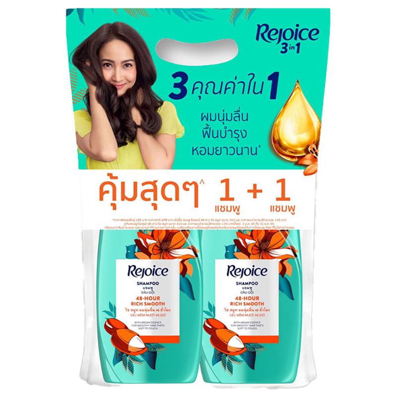 REJOICE Rich Duopack Shampoo 370/410 ml x 1+1