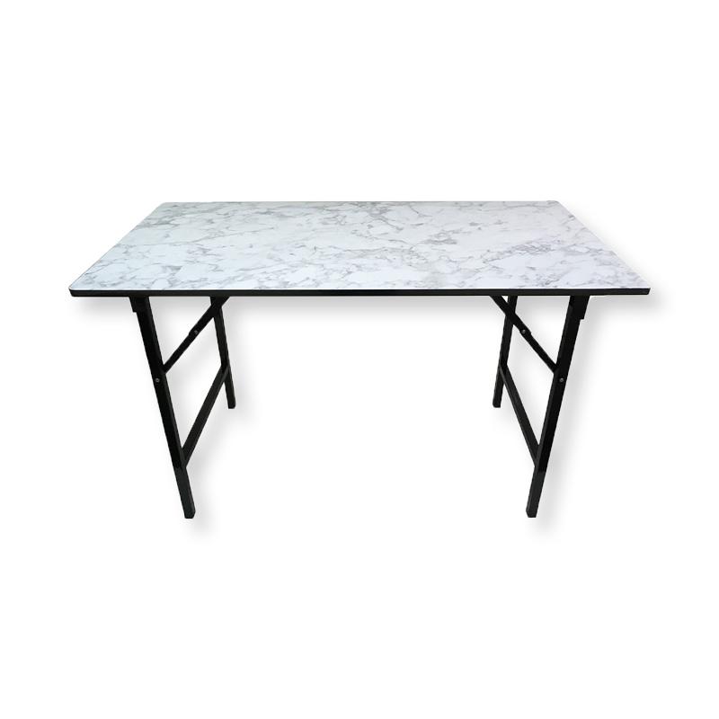 โต๊ะพับเมลามีน ลายหินอ่อน 120x60 ซม. คละสี