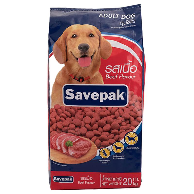 เซพแพ็ค อาหารสุนัขชนิดแห้ง แบบเม็ด สําหรับสุนัขโต รสเนื้อย่าง 20 กก.