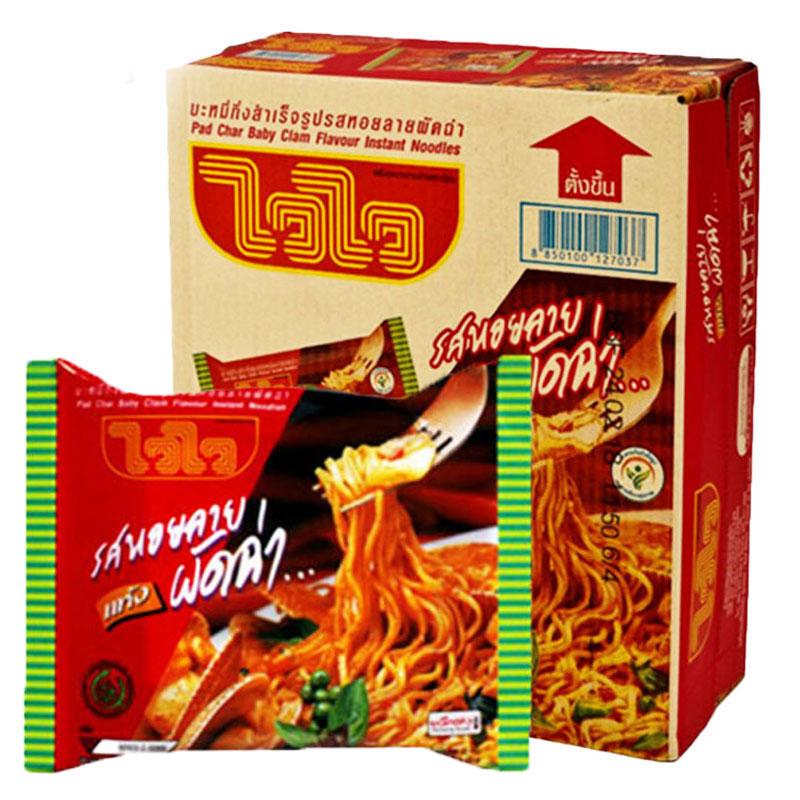 WAI WAI Instant Noodles Pad Char Baby Clam 60 g x 30