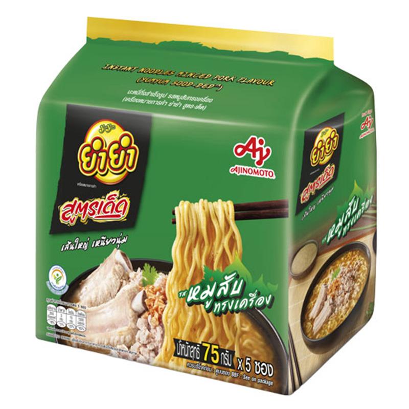 YUMYUM Sood Ded Instant Noodles Minced Pork Flavour 75 g 5 pcs