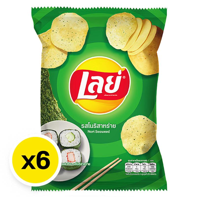 LAY'S Potato Chips Nori Seaweed 44 g x 6
