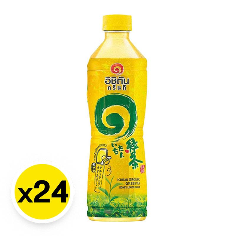 ICHITAN Green Tea Honey Lemon 420 ml x 24