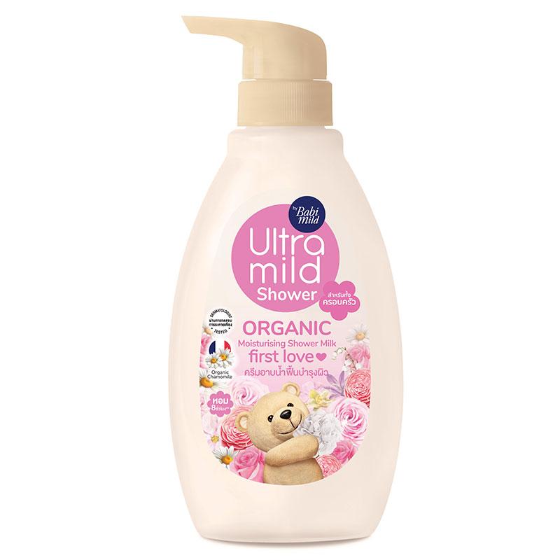 BABI MILD Ultra Mild Organic Moisturizing Shower Milk First Love 380 ml