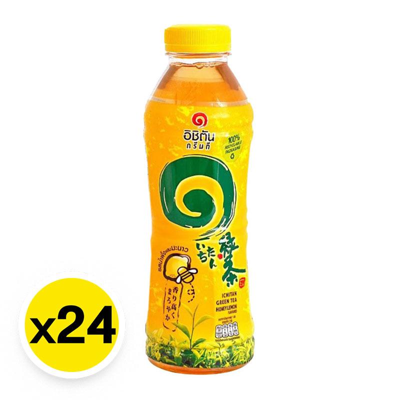 ICHITAN Green Tea Drink Honey Lemon 500 ml x 24