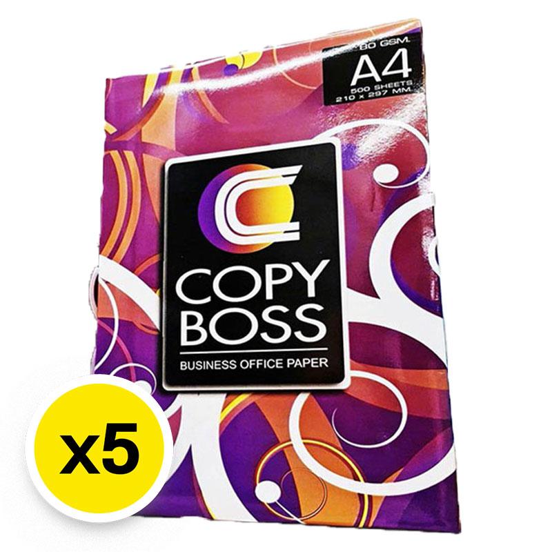 COPY BOSS Copy Paper A4 80 gsm 500 sheets x 5
